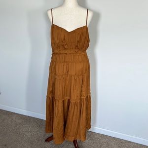 Anthropologie Tiered Midi Dress